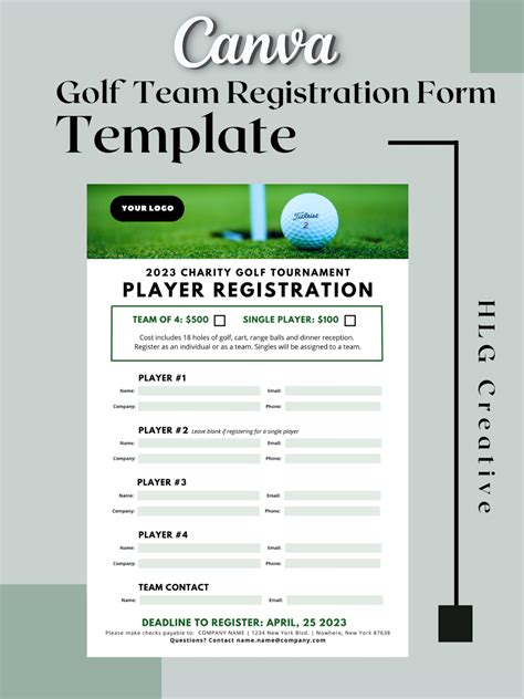 golf tournament registration template|Golf Tournament Registration & Sponsor Form Template .